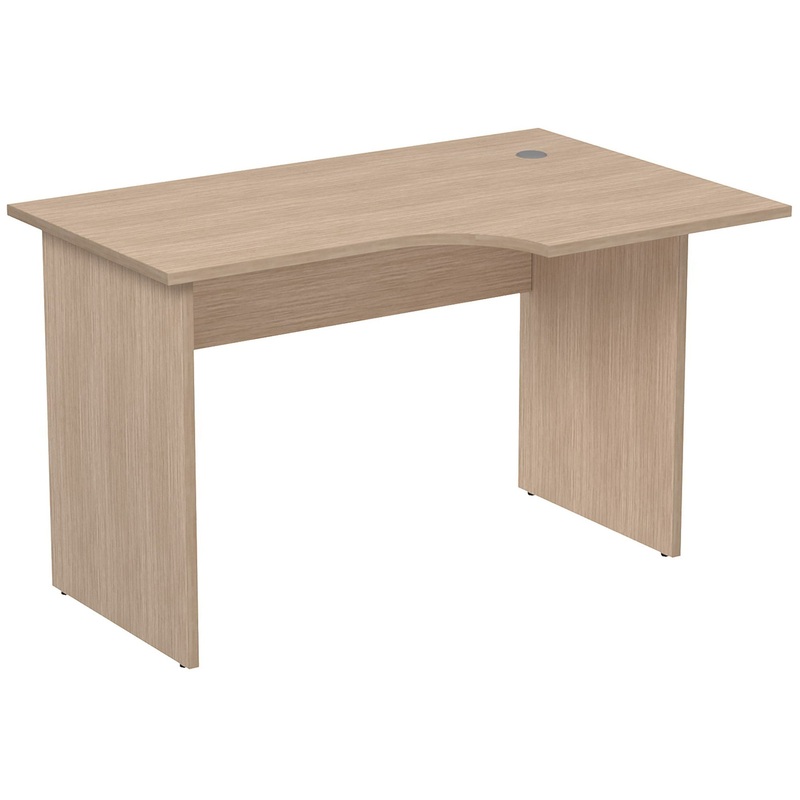 Изображение товара Криволинейный письменный стол из ЛДСП 1200х800х750 мм модель Стол криволинейный 2С.044 правый новый