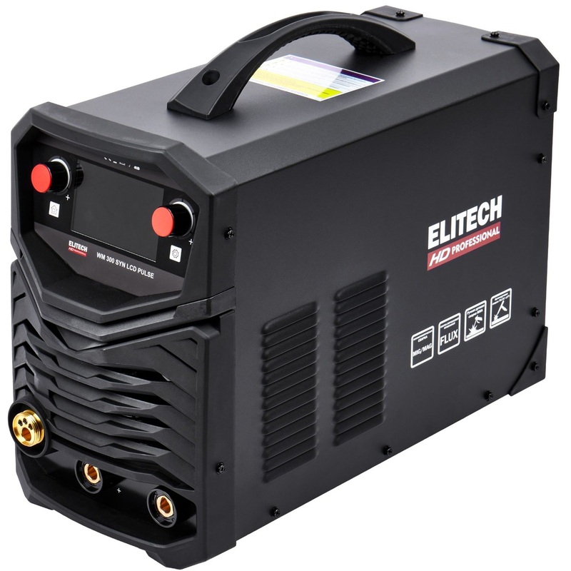 Изображение товара Сварочный инвертор Elitech HD WM 300 SYN LCD Pulse профессиональный мощный