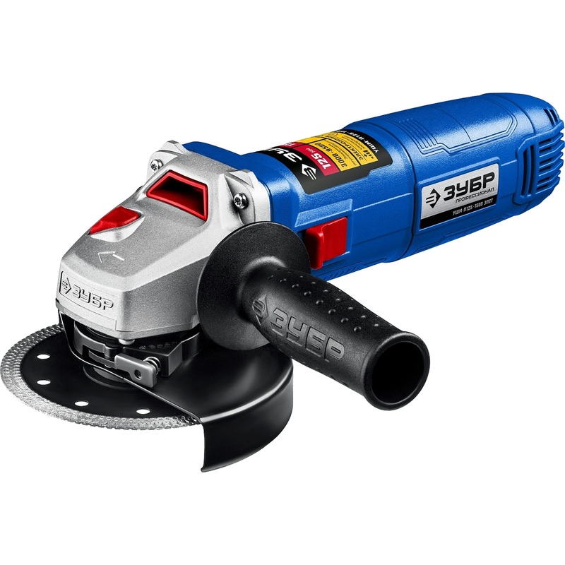 Изображение товара Уценка. Шлифмашина угловая сетевая ЗУБР УШМ-П125-1500 ЭПСТ. уц_тех