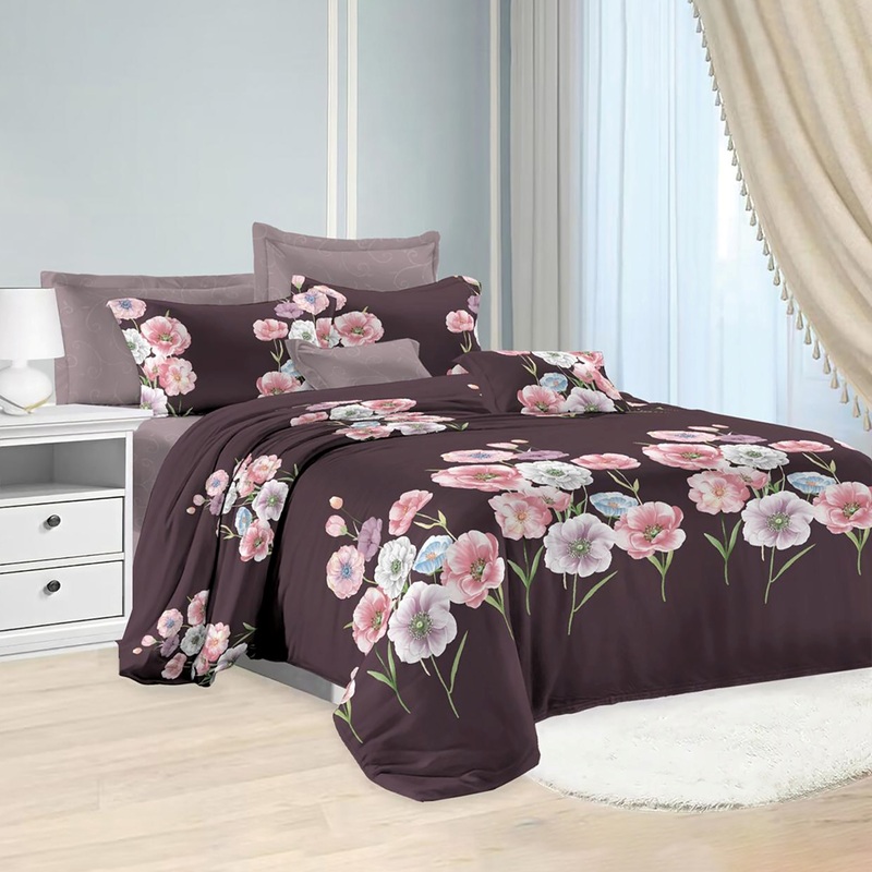 Изображение товара Комплект постельного белья Эльф Felicita Полонез 2-спальное микросатин коричневый