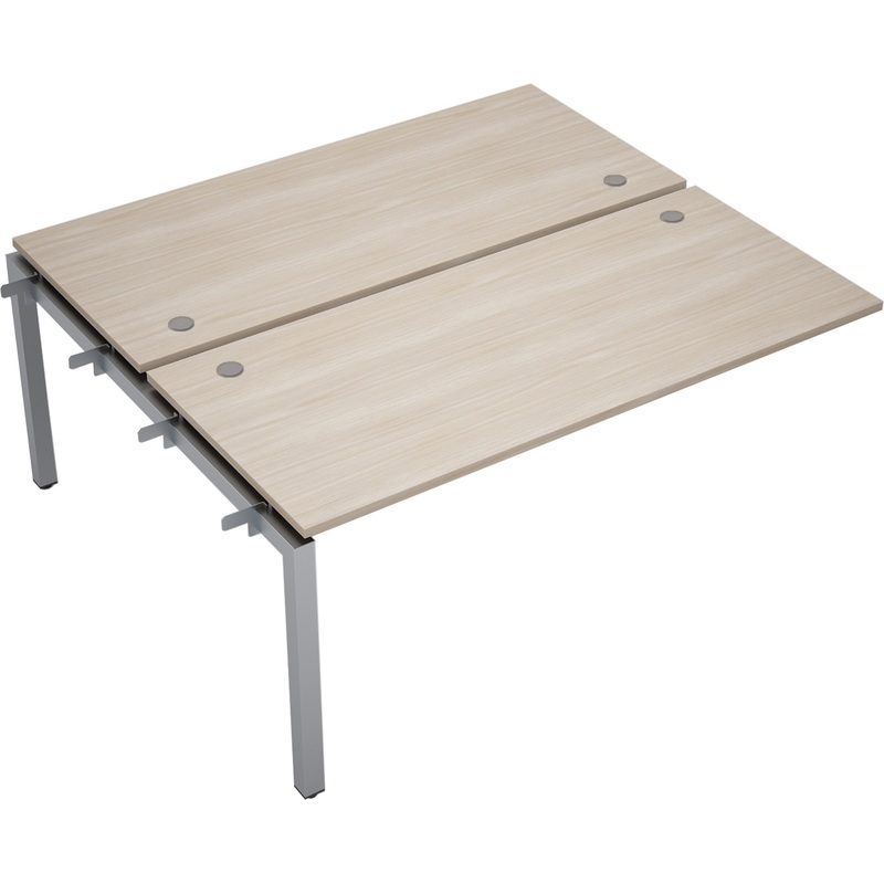 Изображение товара Двухместная рабочая станция Avance 6МБС.5274 из ЛДСП и металла, современный дизайн