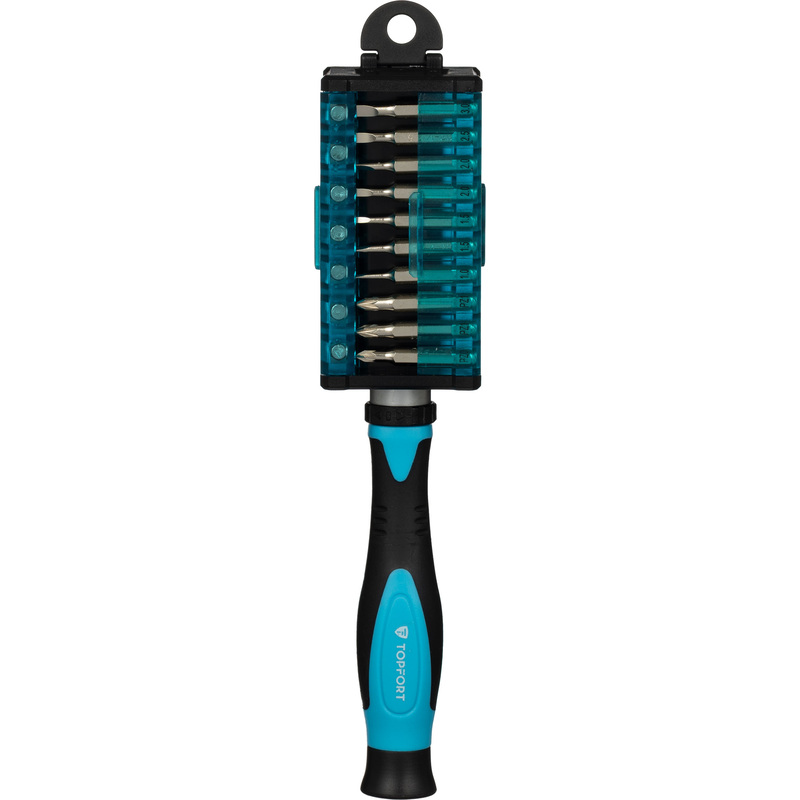 Изображение товара Отвёртка TOPFORT с набором бит 38 предметов