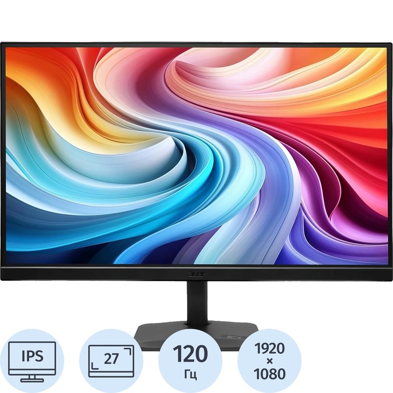 Изображение товара Монитор 27 дюймов Acer KA272Gbi чёрный - IPS, Full HD