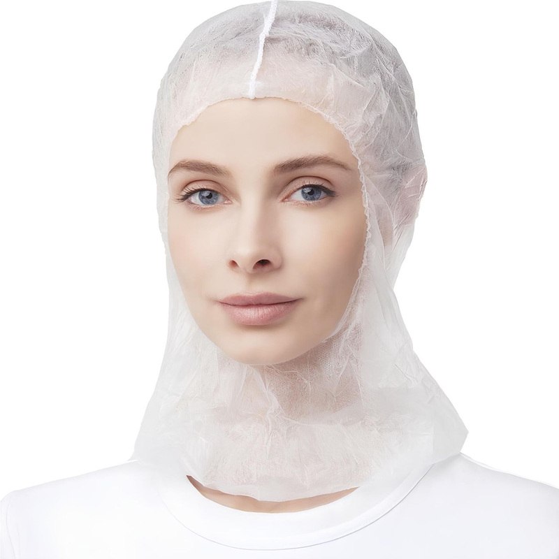 Изображение товара Балаклава одноразовая спанбонд белая (100 штук в упаковке)