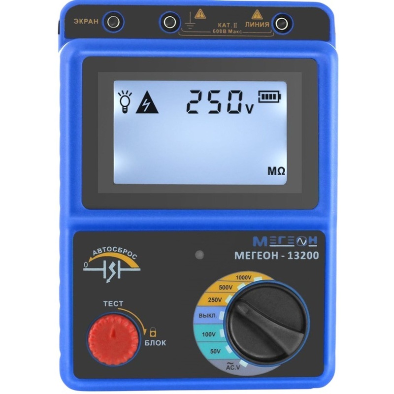 Изображение товара Мегаомметр Мегеон 13200 с поверкой цифровой сопротивление изоляции