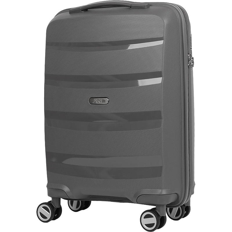 Изображение товара Чемодан Fabretti размер M 48 л из полипропилена серый для коротких поездок