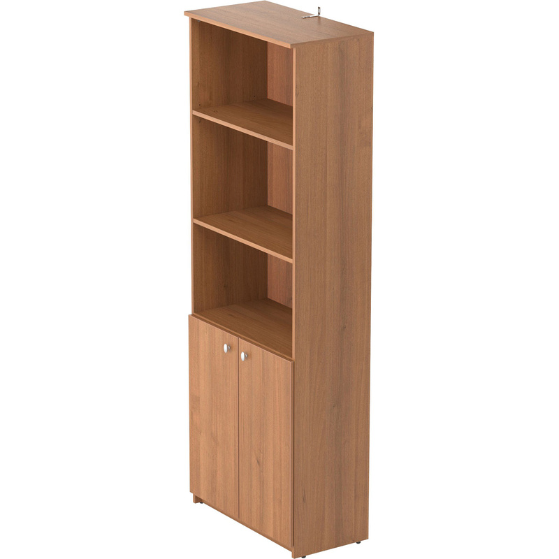 Изображение товара Шкаф для документов полузакрытый Easy to lead Easy Оптима LT 143-24.103 орех 702х367х1997 мм