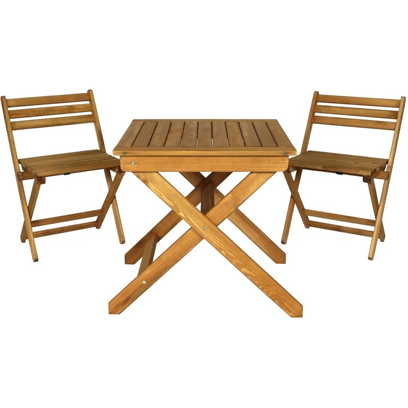 Изображение товара Раскладной набор мебели Дятел (бежевый, 700х700х810 мм)