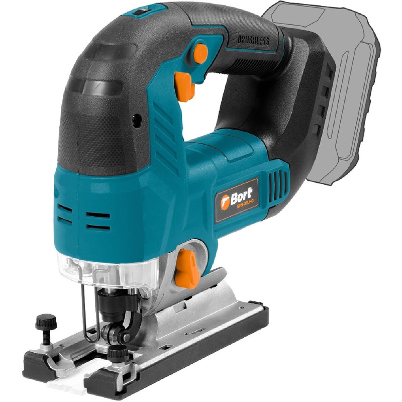 Изображение товара Аккумуляторный электролобзик Bort BPS-21LI-0 с функциями маятникового хода и подсветкой