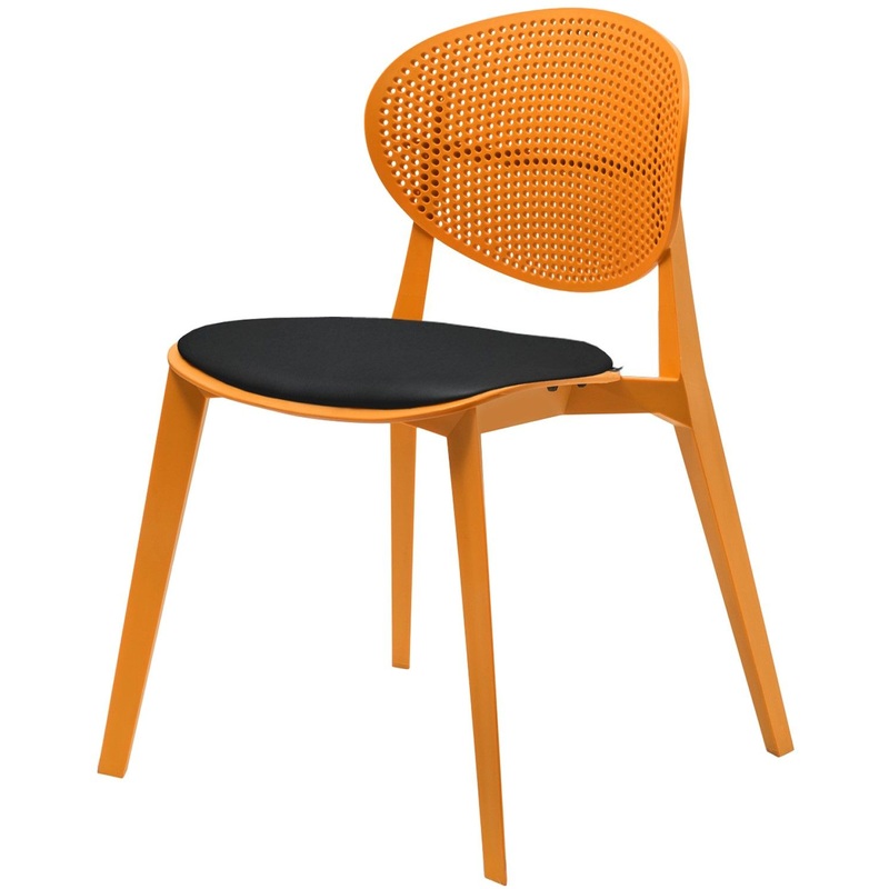 Изображение товара Обеденный стул Sheffilton SHT-S111-CN1 черный из искусственной кожи и пластика