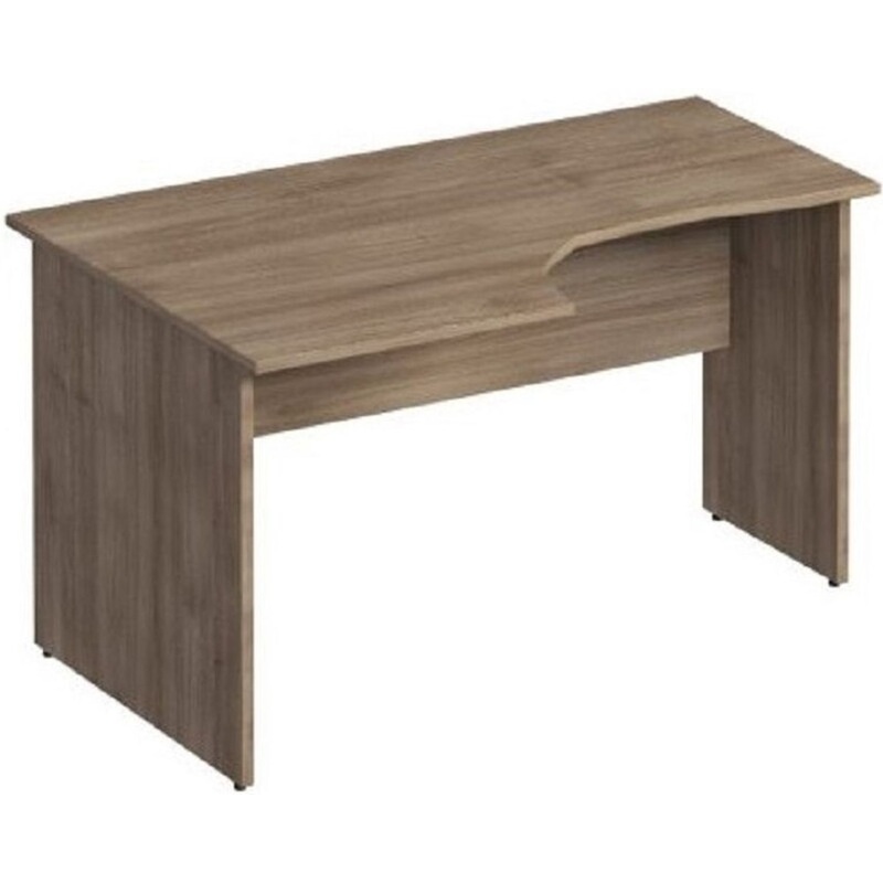 Изображение товара Эргономичный левый рабочий стол Комфорт К.132 ШТ из ЛДСП с регулируемыми опорами