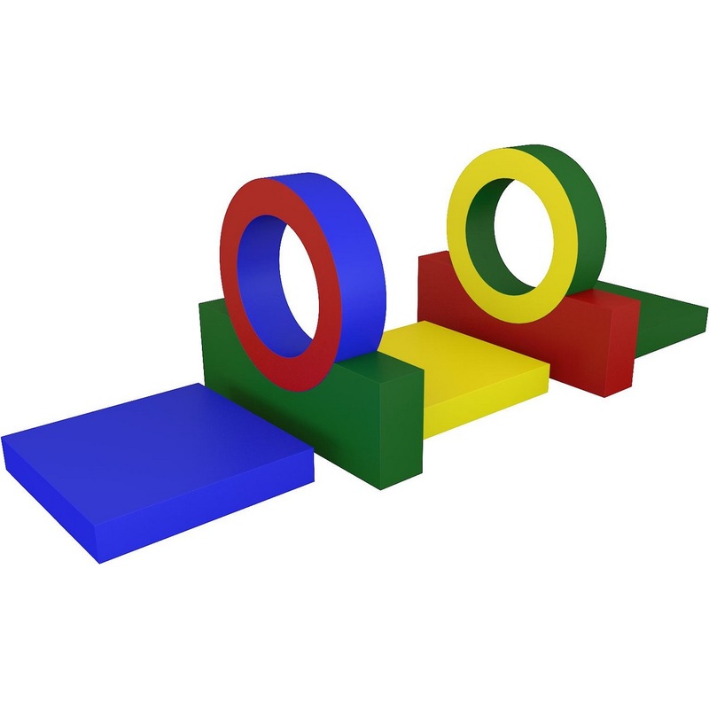 Изображение товара Полоса препятствий Рассвет Б-800 (винилскожа, в наборе 7 модулей)