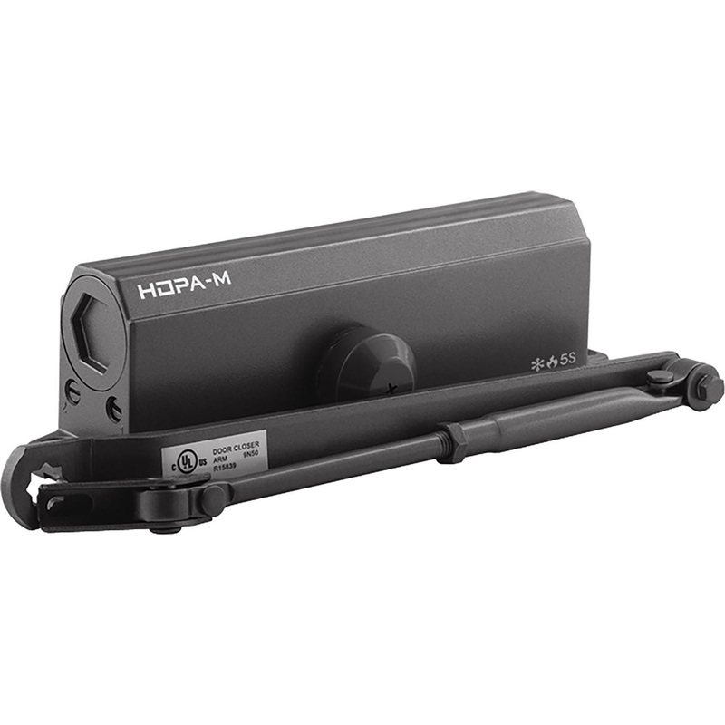 Изображение товара Доводчик дверной Нора-М №5S до 180 кг графит для автоматического закрывания дверей