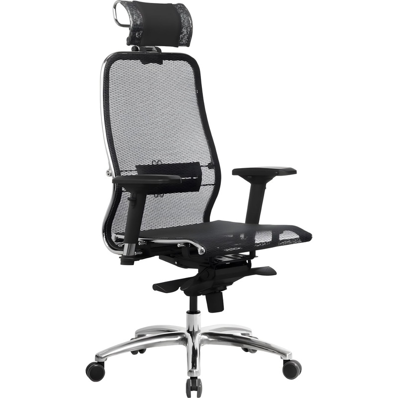 Изображение товара Эргономичное офисное кресло Метта Samurai S-3.04 черное регулируемое