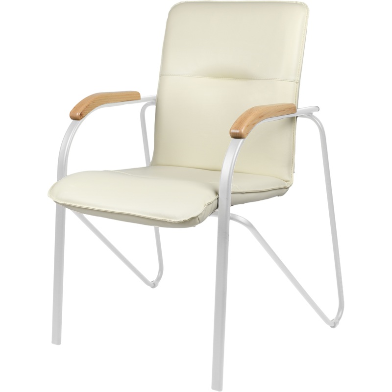 Изображение товара Конференц-кресло Easy Chair Samba Silver бежевое с металлическим каркасом