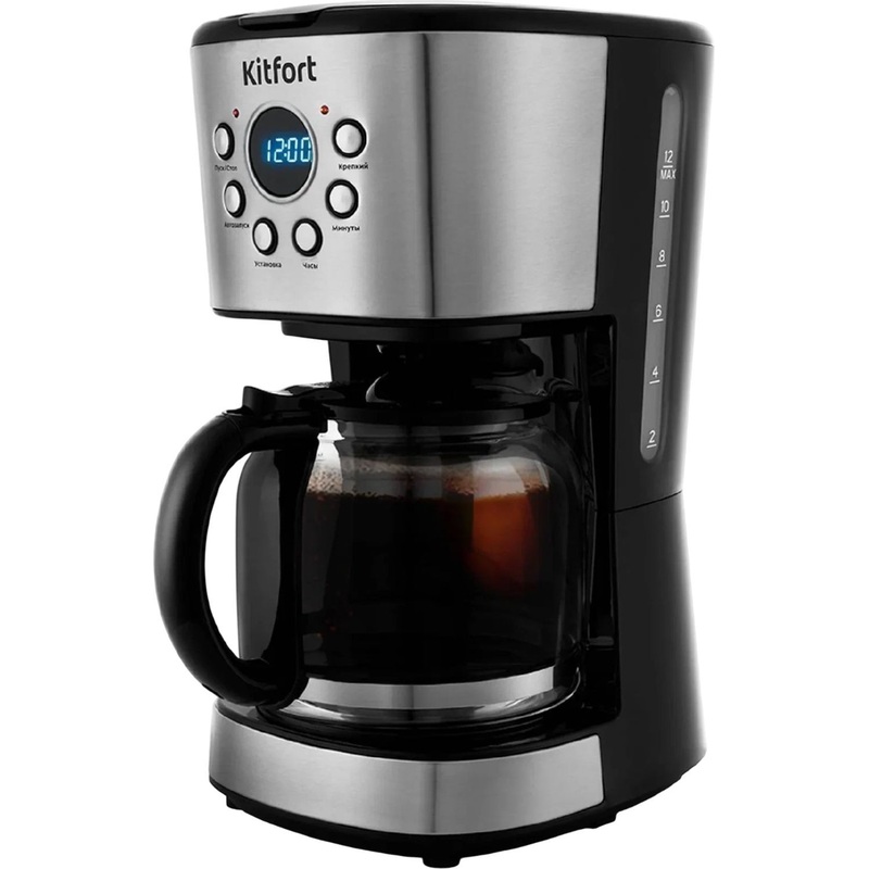 Изображение товара Кофеварка капельная Kitfort КТ-728 с подогревом чашек