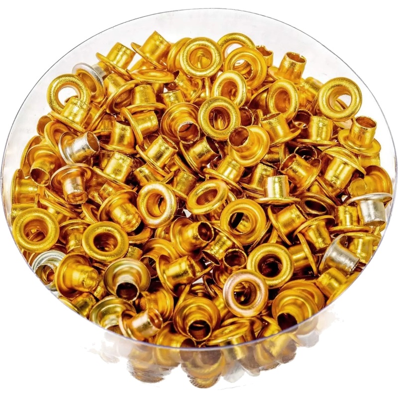 Изображение товара Комплект люверсов для дырокола Attache 250 штук диаметр 4.5 мм золотистые