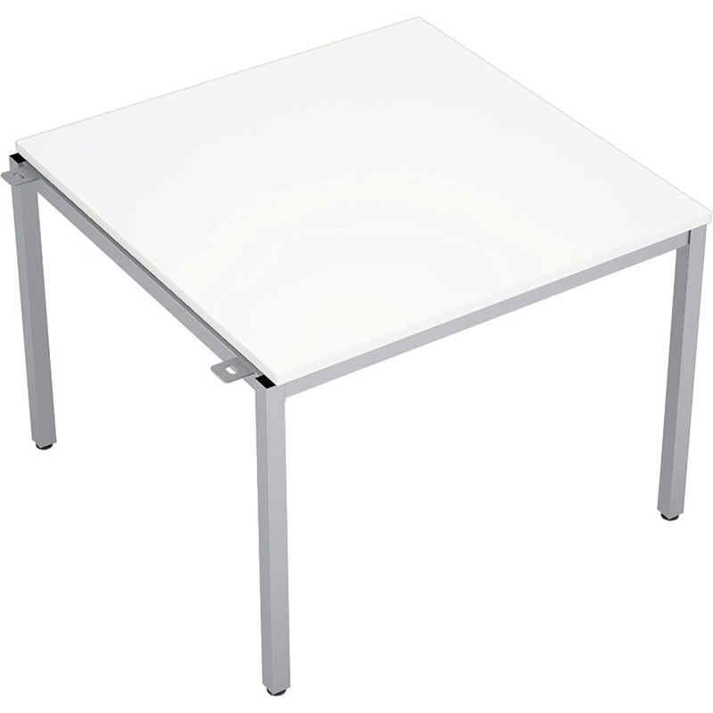 Изображение товара Элемент стола для переговоров Avance белый/алюминий матовый 1000х1000 мм