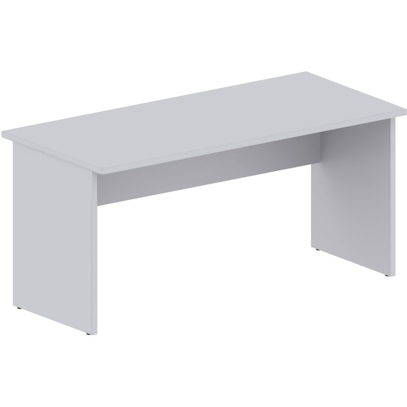 Изображение товара Стол прямой Комус Мебель Easy One 908865 светло-серый 1600х730х743 мм
