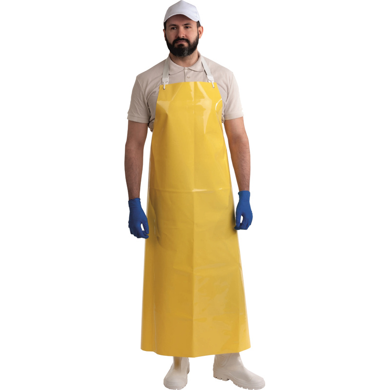 Изображение товара Защитный фартук Ларипол 90x115 см полиуретановый водонепроницаемый желтый