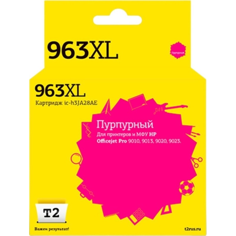 Изображение товара Картридж T2 963XL IC-H3JA28AE пурпурный для HP