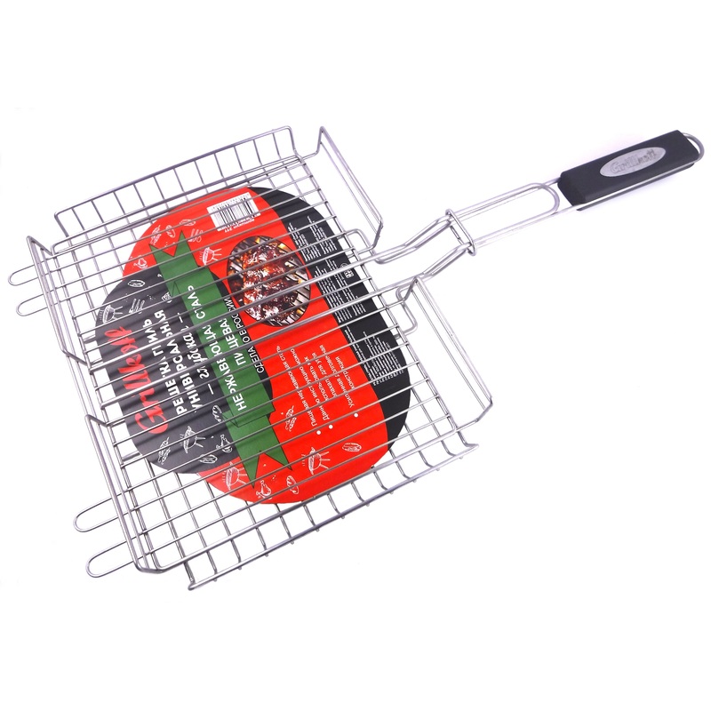 Изображение товара Решетка-гриль из нержавеющей стали 55x31x65 см для барбекю и пикников