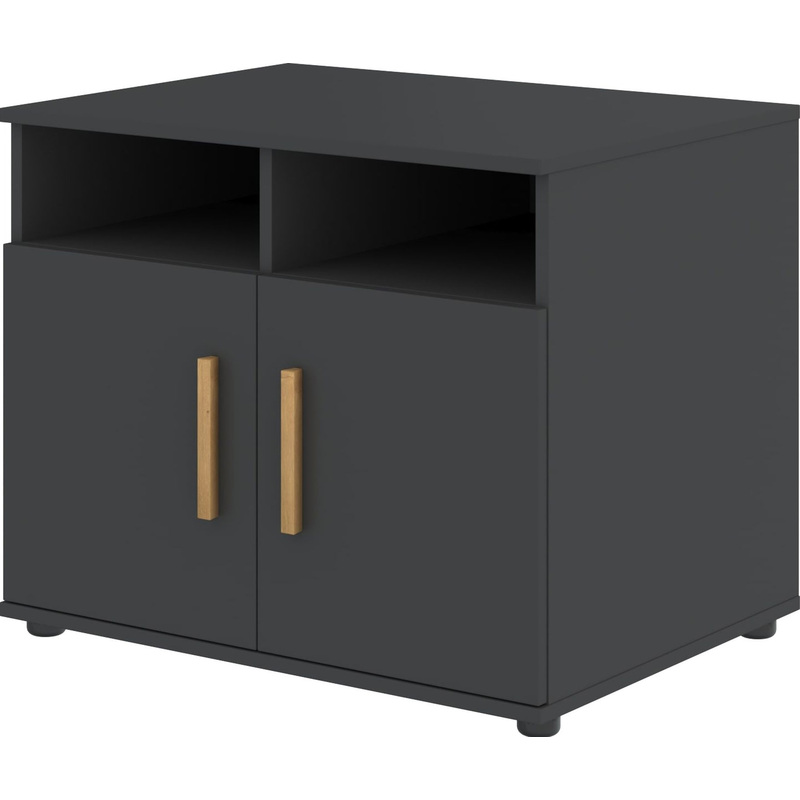 Изображение товара Мебель для офиса Тумба под оргтехнику Forta черный графит 802х600х660 мм