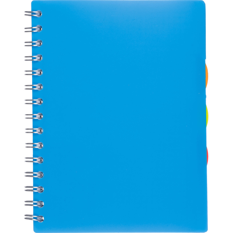 Изображение товара Бизнес-тетрадь Attache А5 100 листов голубая в клетку на спирали с разделителями