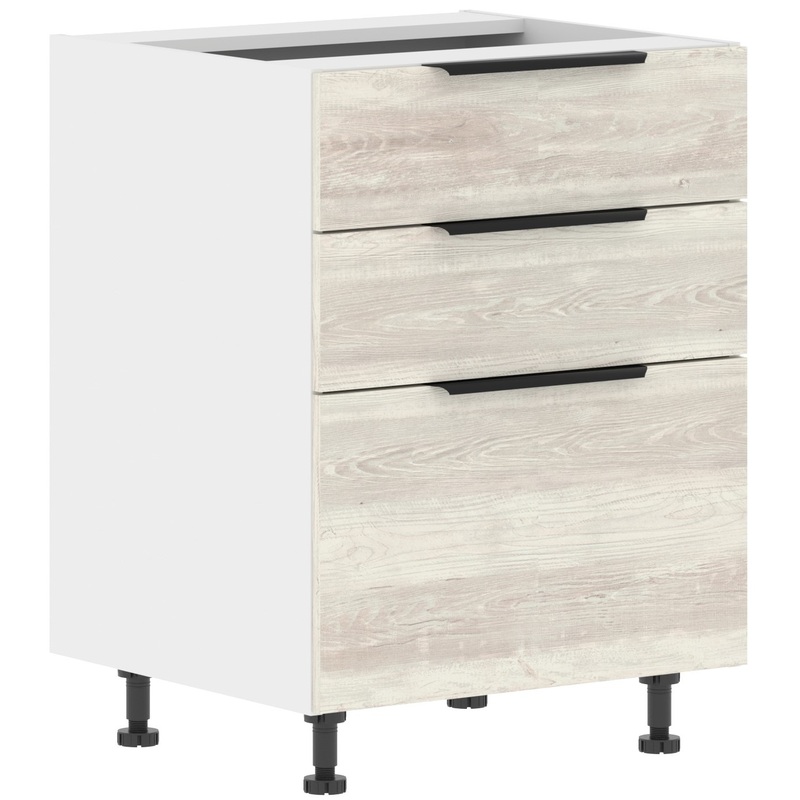 Изображение товара Напольный шкаф Corsica с 3 ящиками белый и сосна эдмонт Беларусь