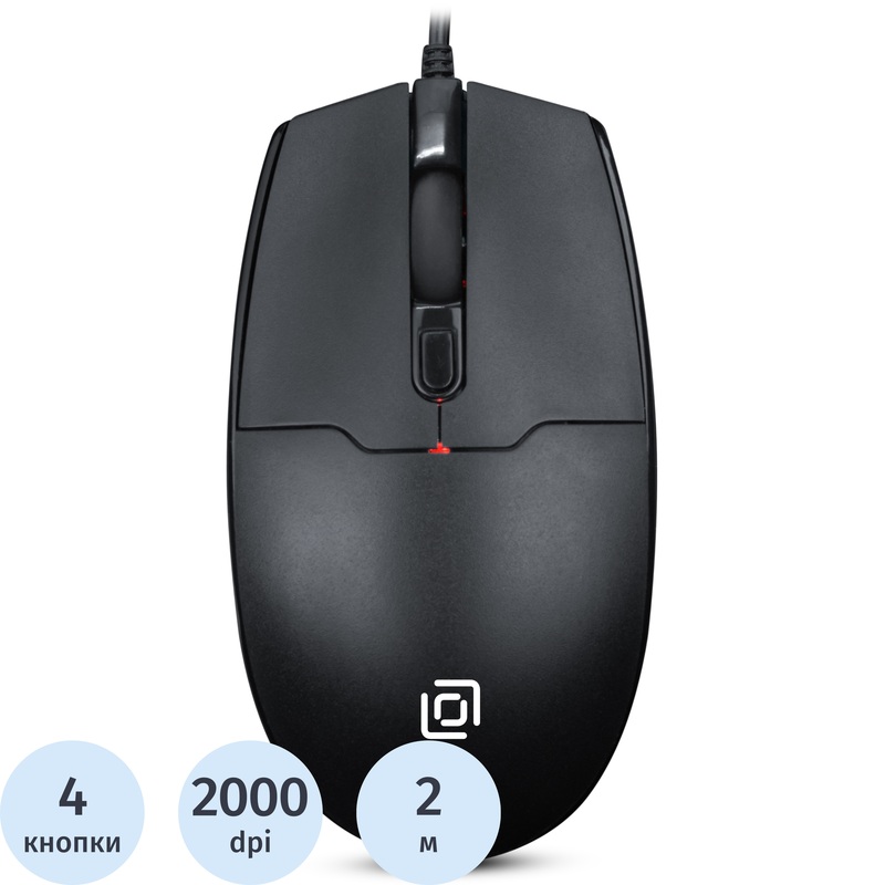 Изображение товара Мышь проводная Oklick 147M V2 черная (1580834)