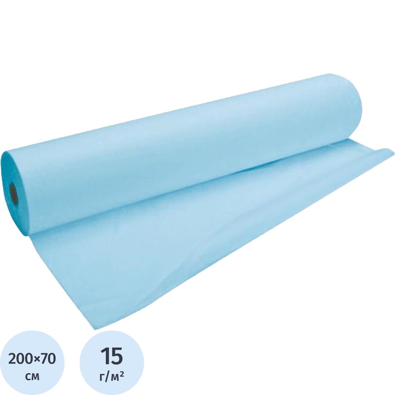 Изображение товара Простыня одноразовая Инмедиз нестерильная с перфорацией 200x70 см голубая (100 штук в рулоне)