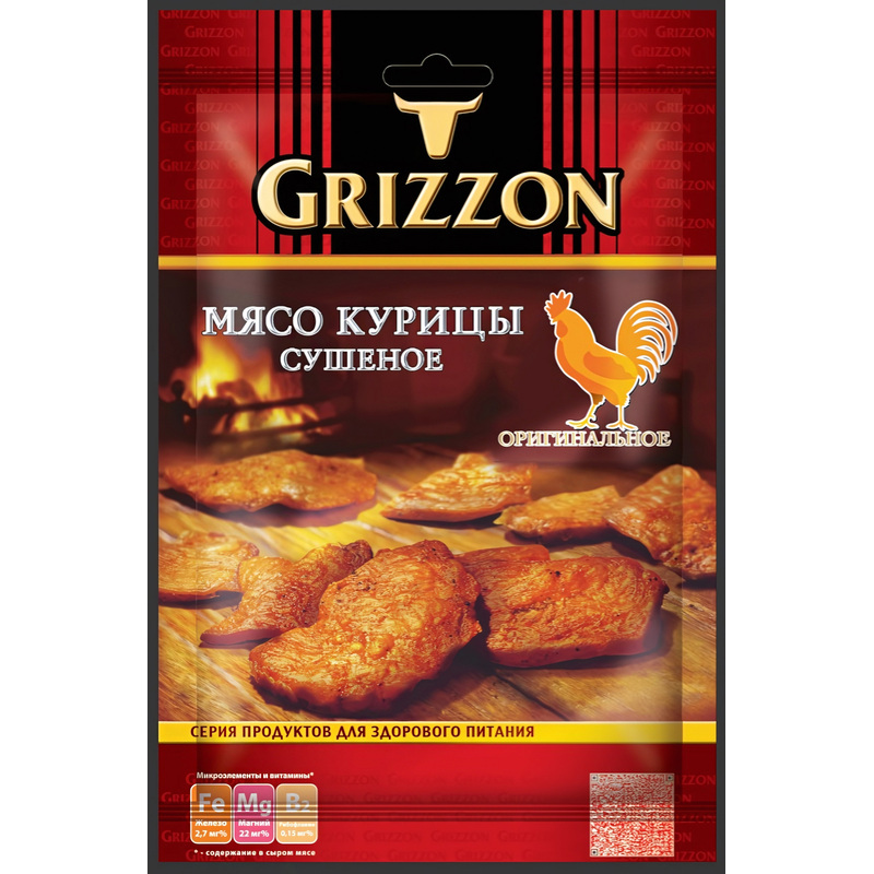 Изображение товара Снеки Grizzon Мясо курицы сушеное 36 г