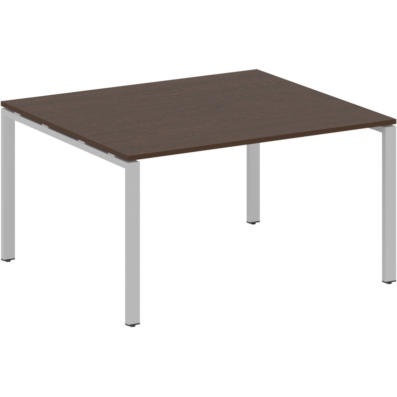Изображение товара Стол для переговоров Metal System Style 1400x1235x750 мм венге цаво/серый