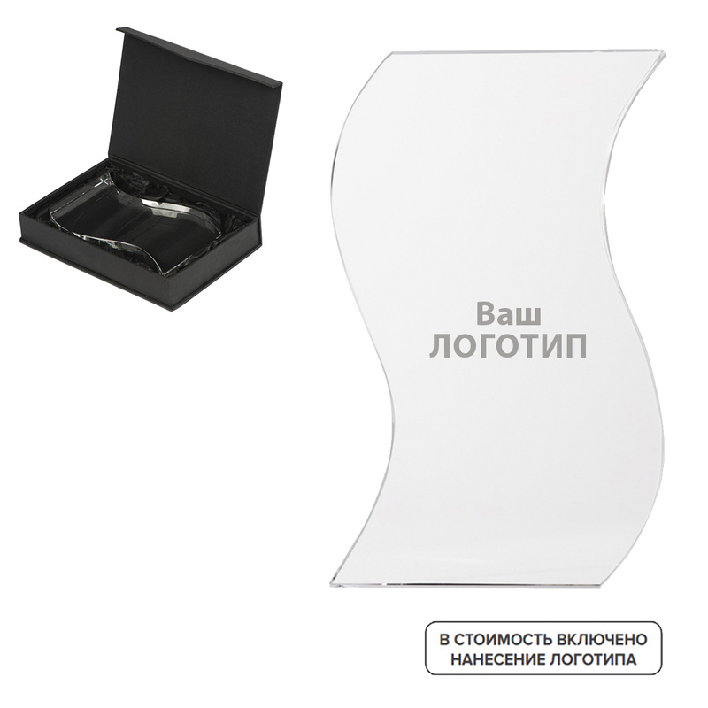 Изображение товара Награда Ocean Glitz из стекла с нанесением логотипа или надписи 10 штук