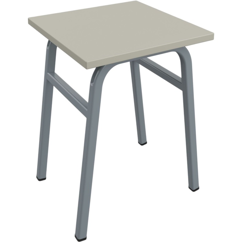 Изображение товара Табурет для столовых серый металл и ЛДСП 450 мм