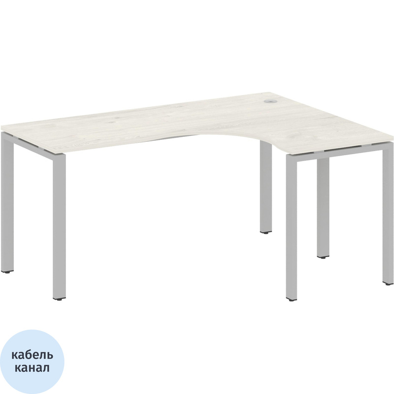 Изображение товара Стол эргономичный Metal System БП.СА-4 Пр правый 1600х1200х750 мм