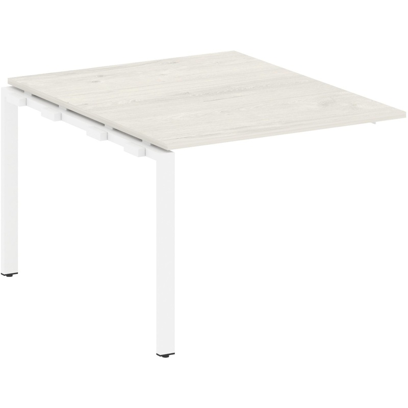 Изображение товара Стол для переговоров Metal System Style БП.ППРГ-1 дуб наварра/белый 1000x1235x750 мм