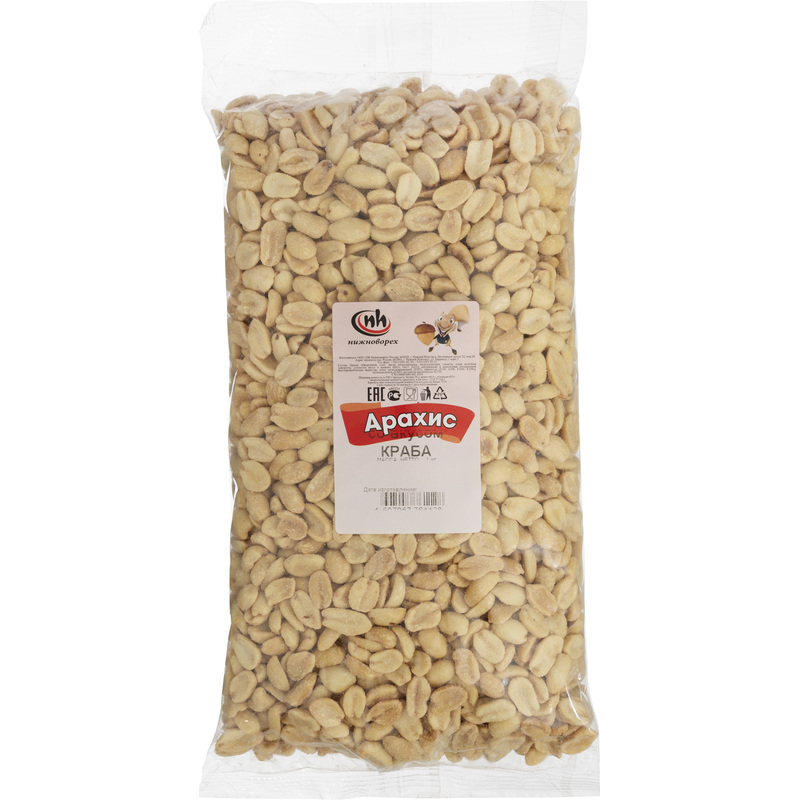 Изображение товара Арахис жареный со вкусом краба 1 кг Нижноворех солёный перекус