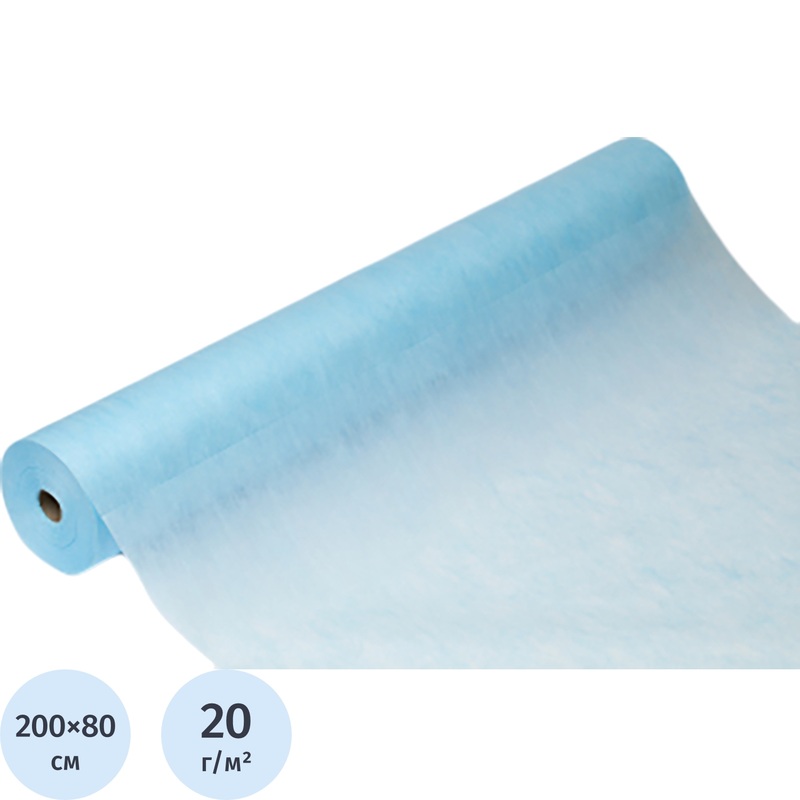 Изображение товара Простыня одноразовая White line нестерильная голубая 200x80 см