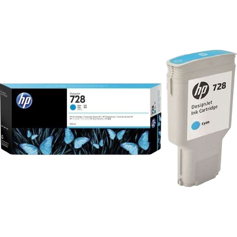 Изображение товара Оригинальный картридж HP 728 F9K17A голубой для DesignJet T730 T830