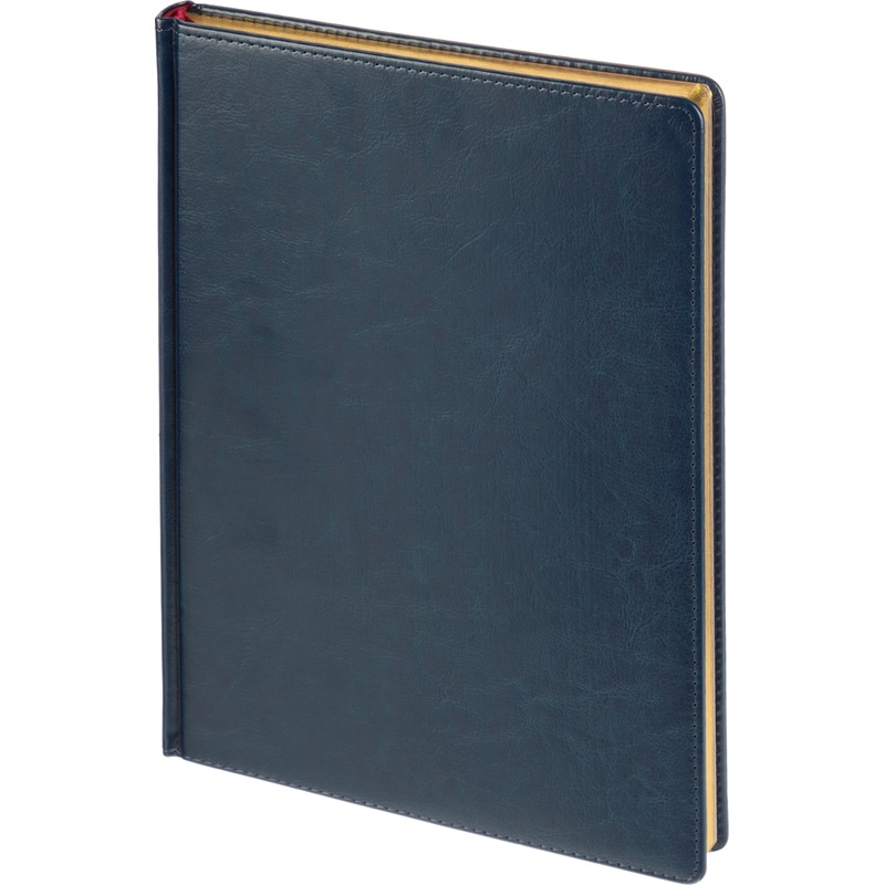 Изображение товара Уценка. Ежедневник недатированный Attache Sidney Nebraska искусственная кожа А4 136 листов синий (золотистый обрез)