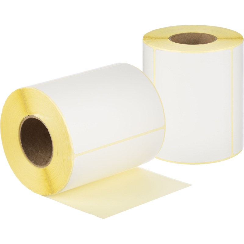 Изображение товара Термотрансферные этикетки 50х100 мм бумажные полуглянцевые (диаметр втулки 25 мм, 60 рулонов по 500 этикеток)