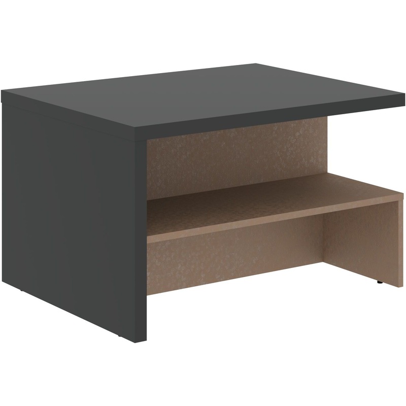 Изображение товара Современный журнальный офисный стол VCT 9070 яшма черный / дуб сильвер