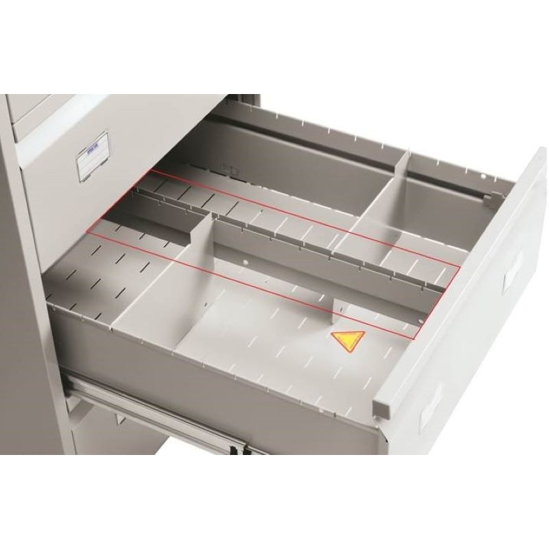 Изображение товара Разделитель для картотеки AFC-06 из металла, 6 штук - систематизация хранения документов