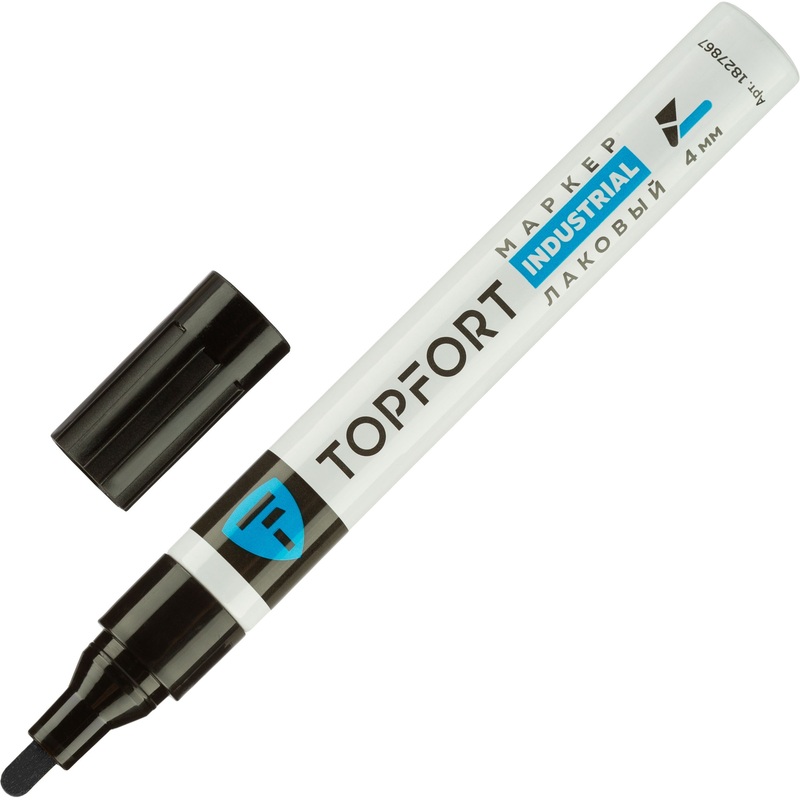 Изображение товара Маркер промышленный лаковый Topfort ZP1501 чёрный 4 мм