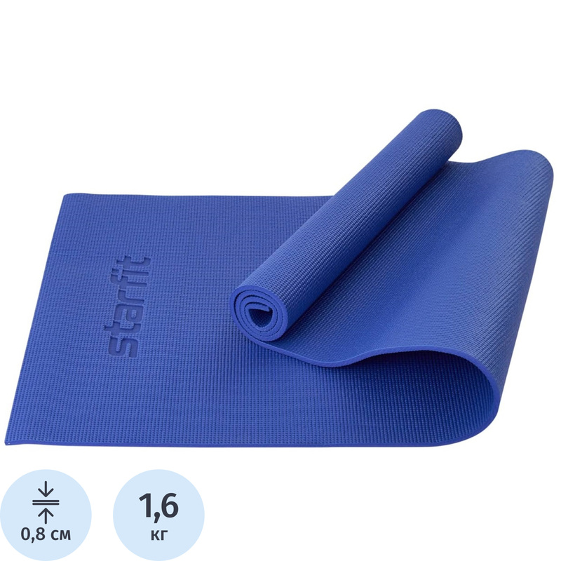 Изображение товара Коврик для йоги и фитнеса Starfit FM-101 183x61x0.8 см темно-синий