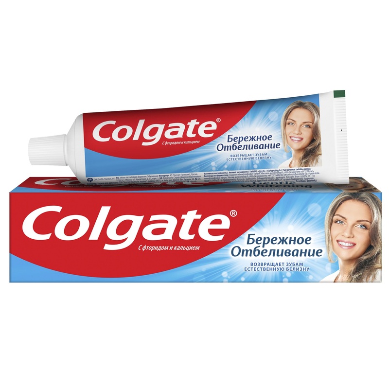 Изображение товара Зубная паста Colgate Бережное отбеливание 100 мл для ежедневного ухода взрослых