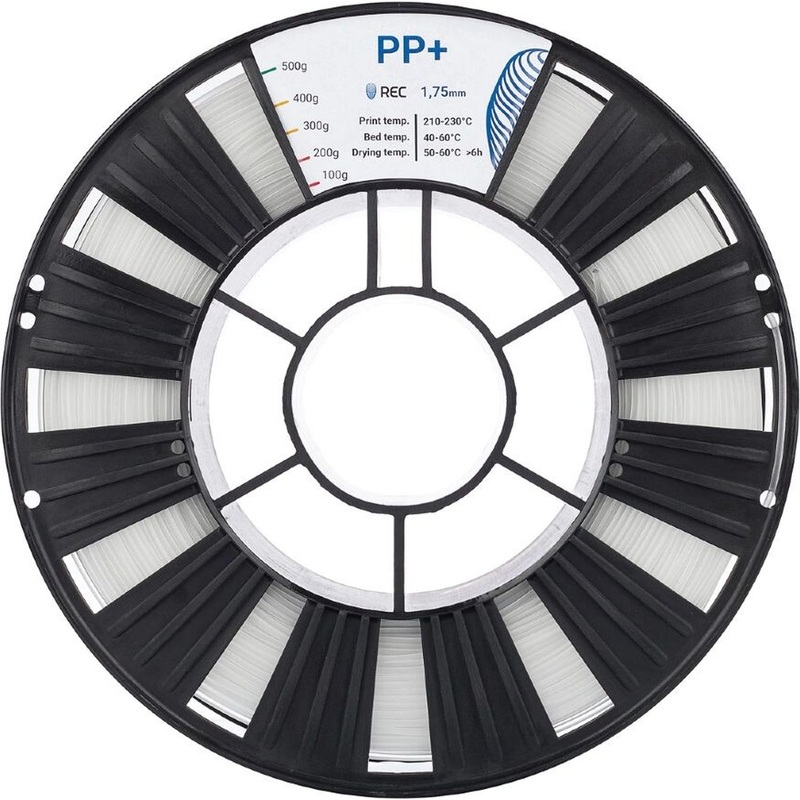 Изображение товара Пластик для 3D-принтера REC PP+ 1.75мм натуральный 0.5 кг