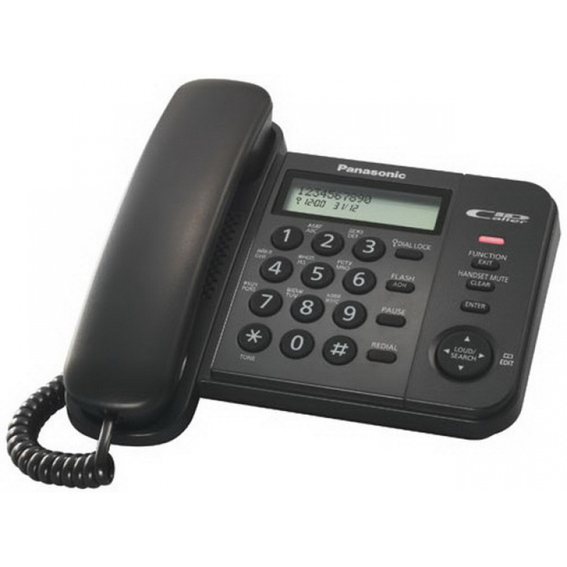 Изображение товара Уценка. Телефон проводной Panasonic KX-TS2356RUB черный Изображение товара Уценка. Телефон проводной Panasonic KX-TS2356RUB черный