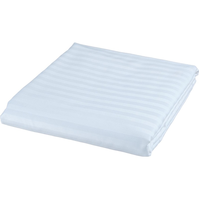 Изображение товара Пододеяльник 1.5-спальный страйп-сатин белый 148x220 см Россия